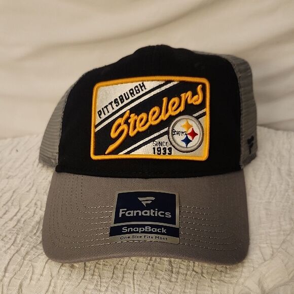 Fanatics Pittsburgh Steelers Trucker Snapback Hat - NEW - Picture 1 of 8